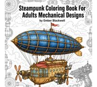 Steampunk Coloring Book for Adults: Mechanical Cutaway Designs: 25 Victorian Engineering Diagrams and Cross-Section Coloring Pages