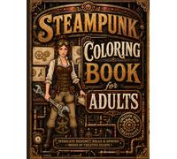 Steampunk Coloring Book for Adults: Victorian Sci-Fi Coloring Pages with Gears, Airships, Inventors, Machines & Gothic Fantasy Art