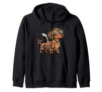 Steampunk Dachshund Steam Punk Dachshund Vintage Salchicha Perro Sudadera con Capucha