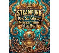 Steampunk Deep Sea Odyssey: Mechanical Treasures of the Abyss: An Adult Coloring Book Featuring Mechanical Sea Creatures, Sunken Clockwork Treasures, and Victorian Diving Suits for Stress Relief