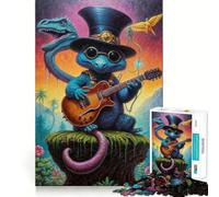 Steampunk Dino Jam Session, Rompecabezas de 1000 Piezas para Adultos, Juguete para ejercitar la Mente, diversión compartida, Arte de Corte preciso 38x52cm