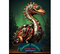 Steampunk Dinosaurs: Jurassic Gears Coloring Book Vol 2