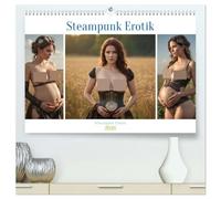 Steampunk Erotik - Schwangere Frauen (hochwertiger Premium Wandkalender 2026 DIN A2 quer), Kunstdruck in Hochglanz: Erleben Sie zwölf ästhetische ... die Schönheit und Stärke zelebrieren