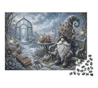 Steampunk GnomeRompecabezas Premium De 1000 Piezas Cartón Winter Jardín Invernadero Antistrés, Entretenimiento Familiar, Regalo Ideal para Unión Familiar Y Actividad Indoor 52x38cm/1000pcs