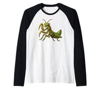 Steampunk Mantis Mecánico Insect Gear & Clockwork Bug Art Camiseta Manga Raglan