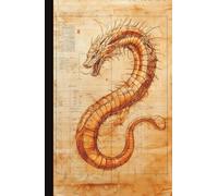 Steampunk Mechanical Dragon Hardcover Composition Notebook | Vintage Serpent Illustration Journal | 5.5x8.5 in | 240 Pages | College Ruled Lines | Unique Gift for Fantasy Lovers & Students
