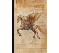 Steampunk Mechanical Pegasus Hardcover Composition Notebook | Winged Horse Mythology Illustration Journal | 5.5x8.5 in | 240 Pages | College Ruled Lines | Unique Gift for Fantasy & Mythology Lovers