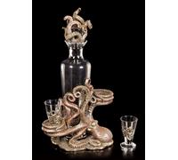 Steampunk Pulpo Botellas & Soporte de Cristal - Veronese Decoración Fantasy