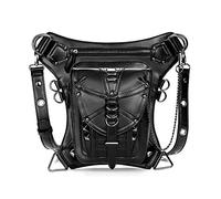 Steampunk - Riñonera multifuncional para mujer, bandolera, riñonera, riñonera, cartera, c, Sencillo