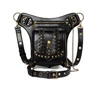 Steampunk - Riñonera multifuncional para mujer, bandolera, riñonera, riñonera, cartera, h, Sencillo