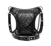Steampunk - Riñonera multifuncional para mujer, bandolera, riñonera, riñonera, cartera, K, Sencillo