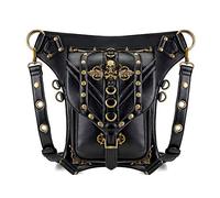Steampunk - Riñonera multifuncional para mujer, bandolera, riñonera, riñonera, cartera, o, Sencillo