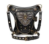 Steampunk - Riñonera multifuncional para mujer, bandolera, riñonera, riñonera, cartera, P, Sencillo