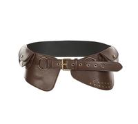 Steampunk - Riñonera para mujer, riñonera gótica, riñonera renacentista, bolsa de festival, accesorios retro medievales, cinturón festival, Brown