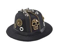 Steampunk - Sombrero de bolos steampunk, para viajeros del tiempo, accesorios de Halloween, viajeros del tiempo