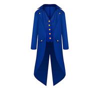 Steampunk Tuxedo - Abrigo largo para hombre, estilo gótico, clásico, negro, estilo victoriano, estilo retro medieval, elegante, para teatro, ropa de rendimiento, cosplay, disfraz de Halloween