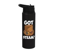 Steampunk Victorian Gafas Top Hat Retro Futurista Estilo Stainless Steel Insulated Water Bottle