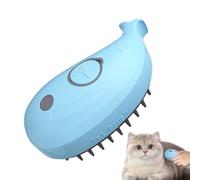 Steamy Cat Brush, 4 en 1 Shedding & Grooming Comb, Built-in Water Spray, Gentle Massage Brush, Hair Remover Tool, Anti-Static Design, Comfortable De-Shedding, Pet Care for Cats & Dogs