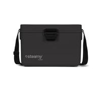 Steamy Classy 12, Nevera pasiva con Bandolera y Divisor, 12 litros, Negro