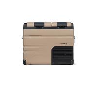 Steamy-E Dual Zone 45, Nevera de compresor portátil eléctrica, 45 litros, Color Arena, 12V / 230V, para Congelar y Enfriar de -20°C a +20°C, Ideal para Camping