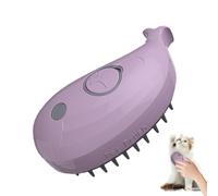 Steamy Pet Brush, Pet Grooming Comb, Cat Silicone Comb with Non Slip Handle and Comfortable Grip for Long or Short Haired Cats, 4.53x2.95x2.36 Inches, 1 Piece