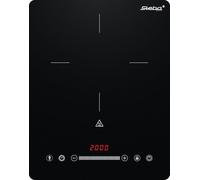 Steba IK 35 - Placa de inducción ultraplana, cristal mate, 9 niveles, diámetro de 25 cm, deslizante y táctil, 200 - 2000 W, temporizador, refuerzo y seguridad para niños