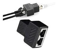 Stebela 2pcs a Internet por Cable Divisor de Ethernet Conector de Red RJ45 Cable de Doble Puerto para Cable de División convertidor