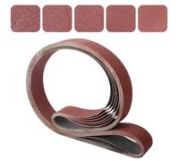 STEBRUAM 5 piezas Bandas de Lija 50 x 2000 mm, 60/80/100/120/240 Mix grano Para Lijadora de Banda