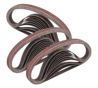 STEBRUAM Bandas de Lija 10 x 330 mm,30piezas 320 grano Para Lijadora de Banda