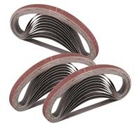 STEBRUAM Bandas de Lija 10 x 330 mm,30piezas 60 grano Para Lijadora de Banda
