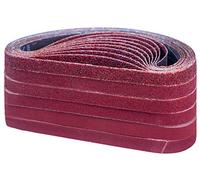 STEBRUAM Bandas de Lija 13 x 457 mm,Banda Abrasiva 10 x grano 40/60/80/120/180/240para Papel de lija Black & Decker Powerfeile,para Quitar el Polvo,Quitar la Pintura y Pulir(60 piezas)