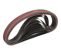 STEBRUAM Bandas de Lija 25 x 762 mm,15piezas 100 grano Para Lijadora de Banda