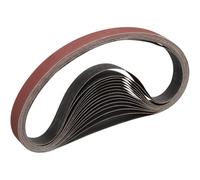 STEBRUAM Bandas de Lija 25 x 762 mm,15piezas 150 grano Para Lijadora de Banda