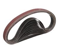 STEBRUAM Bandas de Lija 25 x 762 mm,15piezas 80 grano Para Lijadora de Banda