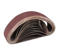 STEBRUAM Bandas de Lija 40x303 mm,12piezas 320 grano Para Lijadora de Banda