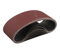 STEBRUAM Bandas de Lija 75x 457 mm,12piezas 320 grano Para Lijadora de Banda