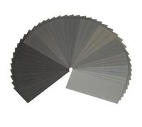 STEBRUAM Papel De Lija, Surtido Papel de Lija 120/150/180/240/320/400/600/800/1000/1200/1500/2000/2500/3000 Grits,9 x 3.6 para Lustramuebles de Madera, Metal de Abrillantar Coche(42 Piezas)