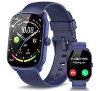 STECEi Reloj Inteligente Hombre Mujer, 1.95" HD Pantalla Curva Smartwatch con Llamadas Bluetooth, Monitor de Ritmo Cardíaco y Sueño, Pulsera Actividad 110+ Modos Deportivos, Impermeable IP68, Azul