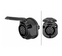 Steckdose 12 V Schraubkontakt 13-polig 11446 N-Typ HELLA para u.a. MERCEDES-BENZ
