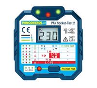 Steckdosen-Prüfer + 30mA FI-Test