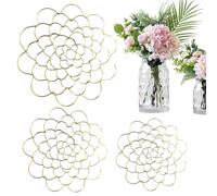 Steckgitter - Tragbares Eisen Stielhalter Set Drei Teile, Robuste Arrangehilfe, Wiederverwendbare Pflanzenstütze | Ordentliche Gestaltung Für Vase Floristik Zuhause Event