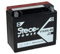 Steco Powersports Batería moto 12.0 18.0 Sin mantenimiento (Ref: YTX20L-BS)