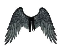 Stecto - Alas de plumas de ángel para adultos, alas de plumas creativas no tejidas, alas de ángel de Halloween en 3D, alas de hada, alas de cosplay de carnaval para fiestas de máscara.