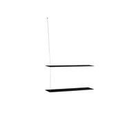 Stedge 2.0 Estante 80 cm Roble Negro/Acero Inoxidable