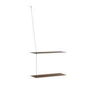 Woud Estantería Stedge 60 cm Roble ahumado