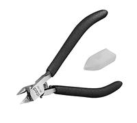 Stedi Alicates para modelo de plástico de 13 cm, con funda ultrafina de un solo borde y cuchilla, herramientas para fijación y reparación de modelos de plástico de Gundam, negro