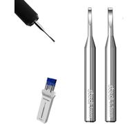 stedi Cuchillas de trazador modelo 2 unidades, cuchillas de acero de tungsteno, tamaño de 1 mm + 1,5 mm, para modelar hobby, modelo a escala RG, grabado, línea de panel, resina, cuchillas de repuesto