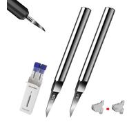 stedi - Hojas para cincel de modelismo, de repuesto, de acero de tungsteno, tamaños de 0,1 + 0,125 mm, para maquetas a escala RG, maquetas Gundam, líneas de trazado, grabado, líneas divisorias, resina