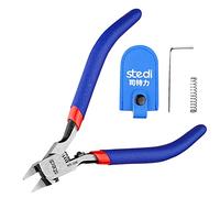 Stedi, Tenazas para modelo de plástico de 13 cm, con funda ultrafina de un solo borde y cuchilla, herramientas para fijación y reparación de modelos de plástico Gundam, Azul