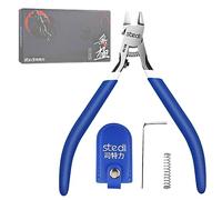 stedi Ultimate Model - Pinzas ultrafinas de un solo borde y funda de pinzas, para reparación de modelos de plástico Gundam y fijación, 5 pulgadas para modelo Gunpla, cortador de bebedero para